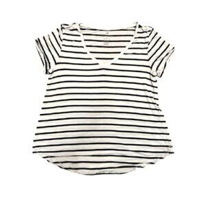 American Eagle Small Shirt Soft Sexy Tee Short Sleeve Stripe Top Spring Casual S